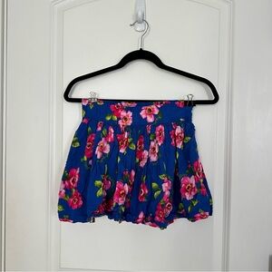 Pink and blue floral hollister skirt